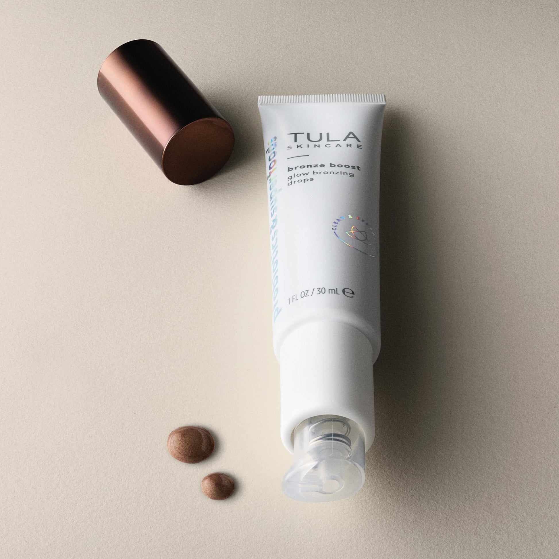 TULA Skin Care Bronze Boost Glow Bronzing Drops - Provides Natural Glow, Evens Skin Tone, Plumps and Hydrates Skin, Contains Niacinamide, Hyaluronic Acid and Green Tea, 1 Fl Oz. - Maple Wellness Supplements