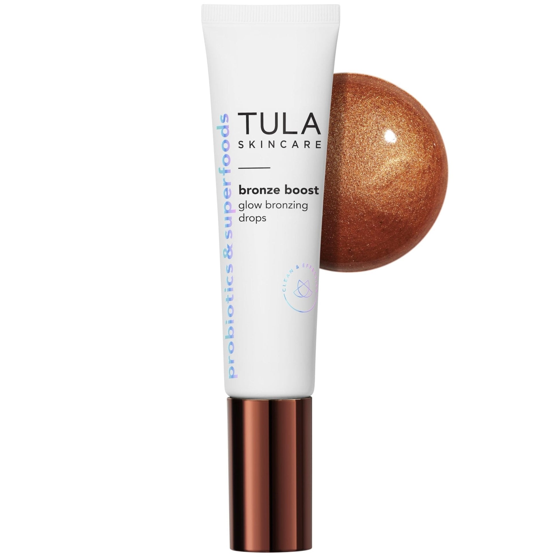 TULA Skin Care Bronze Boost Glow Bronzing Drops - Provides Natural Glow, Evens Skin Tone, Plumps and Hydrates Skin, Contains Niacinamide, Hyaluronic Acid and Green Tea, 1 Fl Oz. - Maple Wellness Supplements