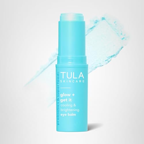 TULA Skin Care Eye Balm Glow & Get It - Dark Circle Treatment, Instantly Hydrate and Brighten Undereye Area, Portable and Perfect to Use On-the-go, 0.35 oz. - Maple Wellness Supplements