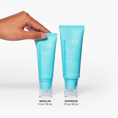 TULA Skin Care Face Filter Blurring and Moisturizing Primer - Cosmos, Evens the Appearance of Skin Tone & Redness, Hydrates & Improves Makeup Wear, 1fl oz - Maple Wellness Supplements