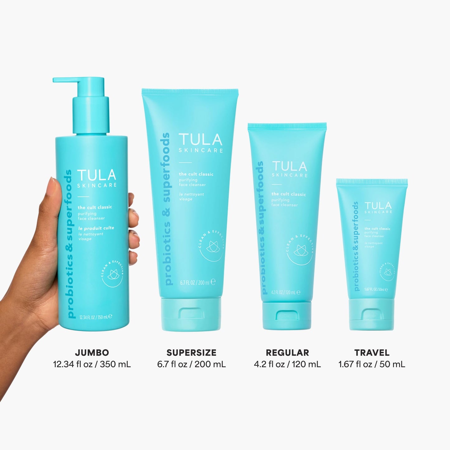 TULA Skin Care The Cult Classic Purifying Face Cleanser (Travel-Size) | Gentle and Effective Face Wash, Makeup Remover, Nourishing and Hydrating | 1.67 oz. - Maple Wellness Supplements