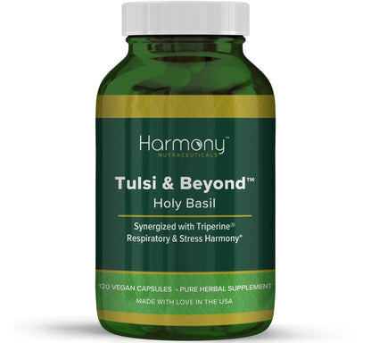Tulsi - Holy Basil Supplement - Highest Potency, Maximum bio-availabilty, Made with Organic Herbs (Vegetarian Capsules, 120 Count) - Maple Wellness Supplements