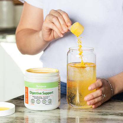 TumLove IBS Relief & Digestive Support Powder – Low FODMAP Certified, Probiotics, Prebiotics, Digestive Enzymes, L-Glutamine & 5 Soothing Herbs - Maple Wellness Supplements