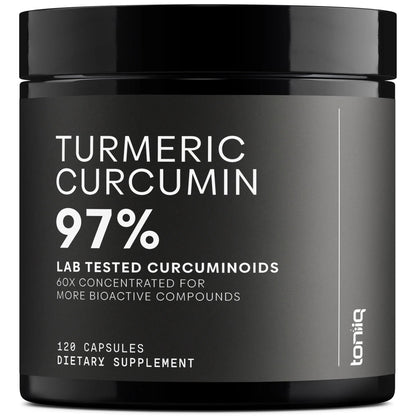Turmeric Curcumin - Ultra High Potency 60:1 Extract with 97% Curcuminoids - 1200mg Per Serving - Black Pepper & MCT Oil for Enhanced Absorption - Third-Party Lab Tested - 120 Capsules - Maple Wellness Supplements