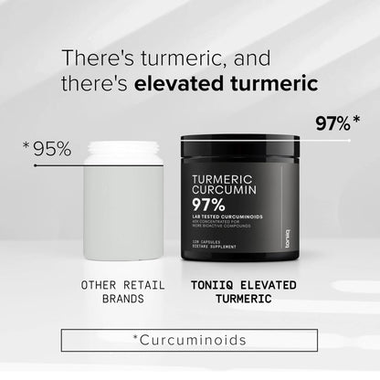 Turmeric Curcumin - Ultra High Potency 60:1 Extract with 97% Curcuminoids - 1200mg Per Serving - Black Pepper & MCT Oil for Enhanced Absorption - Third-Party Lab Tested - 120 Capsules - Maple Wellness Supplements