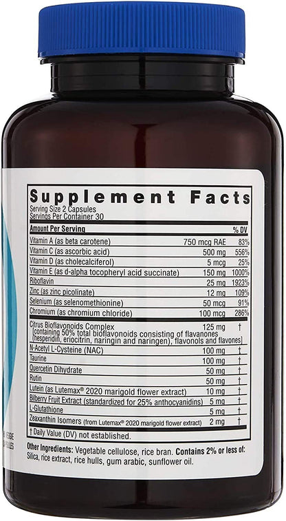 Twinlab Ocuguard Plus - Eye Supplement with Zinc, Vitamin A, C & D - 60 Veggie Capsules - Maple Wellness Supplements