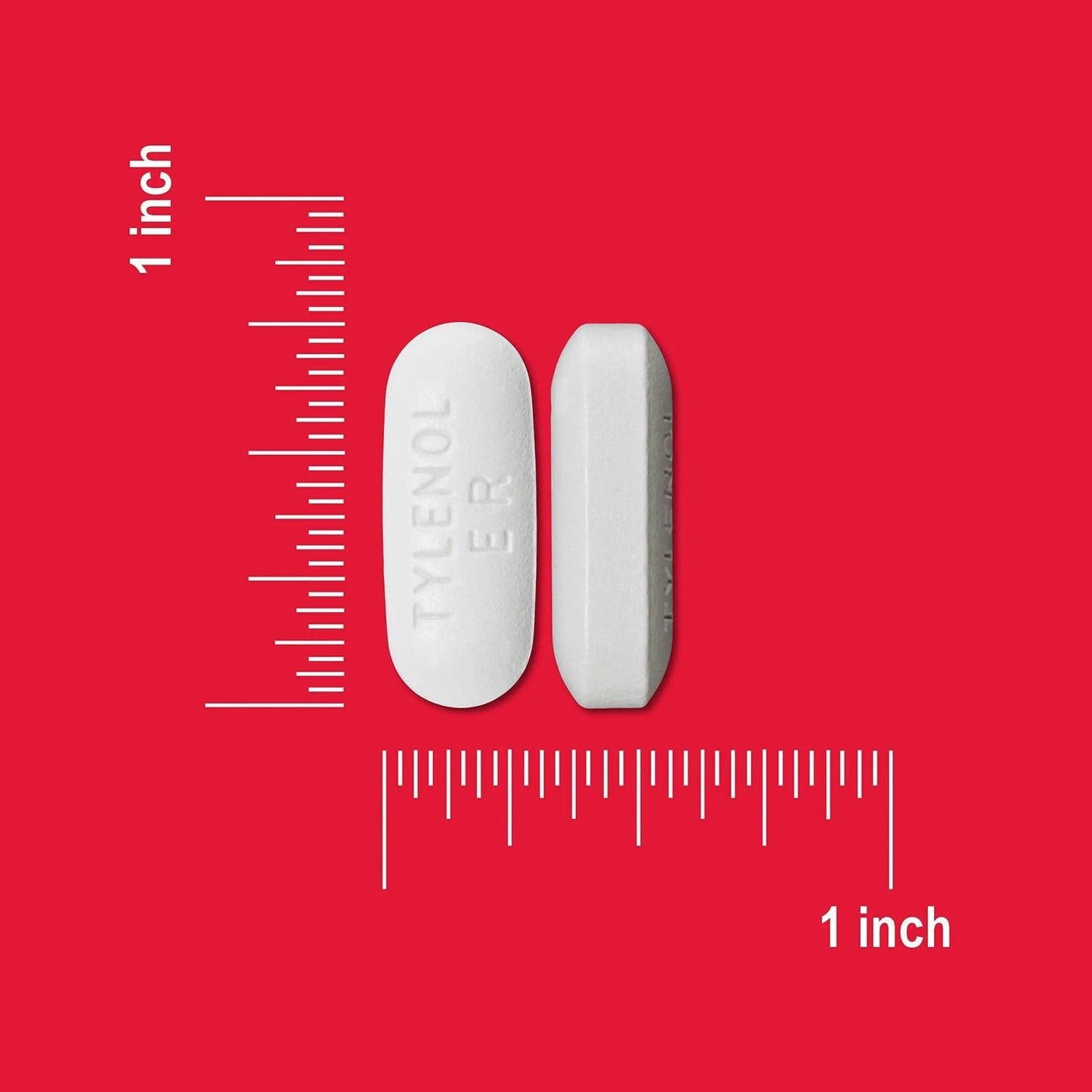 Tylenol 8 Hour Acetaminophen 650 mg Extended Release Caplets, Fast Acting Bi-Layer Design, Quick & Long Lasting Pain Relief for Muscle, Joint, Back & Arthritis Aches, Fever Reducer, 100 Count - Maple Wellness Supplements