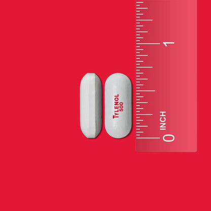 Tylenol Extra Strength 500 mg Acetaminophen Caplets, Pain Reliever & Fever Reducer, Acetaminophen for Minor Arthritis Pain, Headache, Backache & Menstrual Pain Relief, Travel Size, 6 Ct - Maple Wellness Supplements