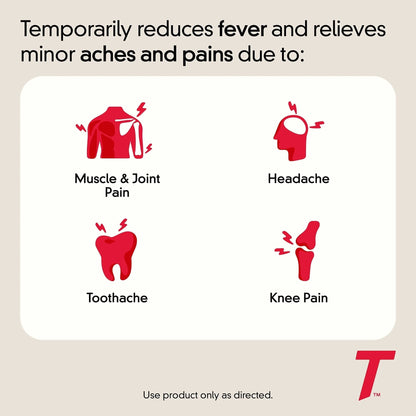 Tylenol Extra Strength 500 mg Acetaminophen Caplets, Pain Reliever & Fever Reducer, Acetaminophen for Minor Arthritis Pain, Headache, Backache & Menstrual Pain Relief, Travel Size, 6 Ct - Maple Wellness Supplements