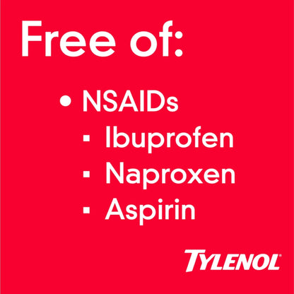 Tylenol Extra Strength Liquid Gels, Fast, Strong Pain Relief, Fever Reducer for Adults with 500 mg Acetaminophen, Fast-Acting Liquid Gel Capsules for Headaches & Minor Pain Relief, 40 Count - Maple Wellness Supplements