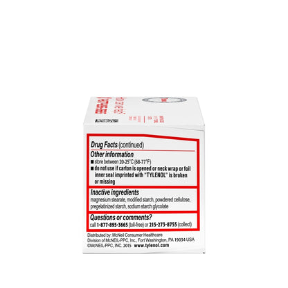 Tylenol Regular Strength Tablets with 325 mg of Acetaminophen, Fever Reducer & Pain Reliever for Headache, Backache, Muscle Aches, Joint Pain & Menstrual Cramps, 100 ct - Maple Wellness Supplements