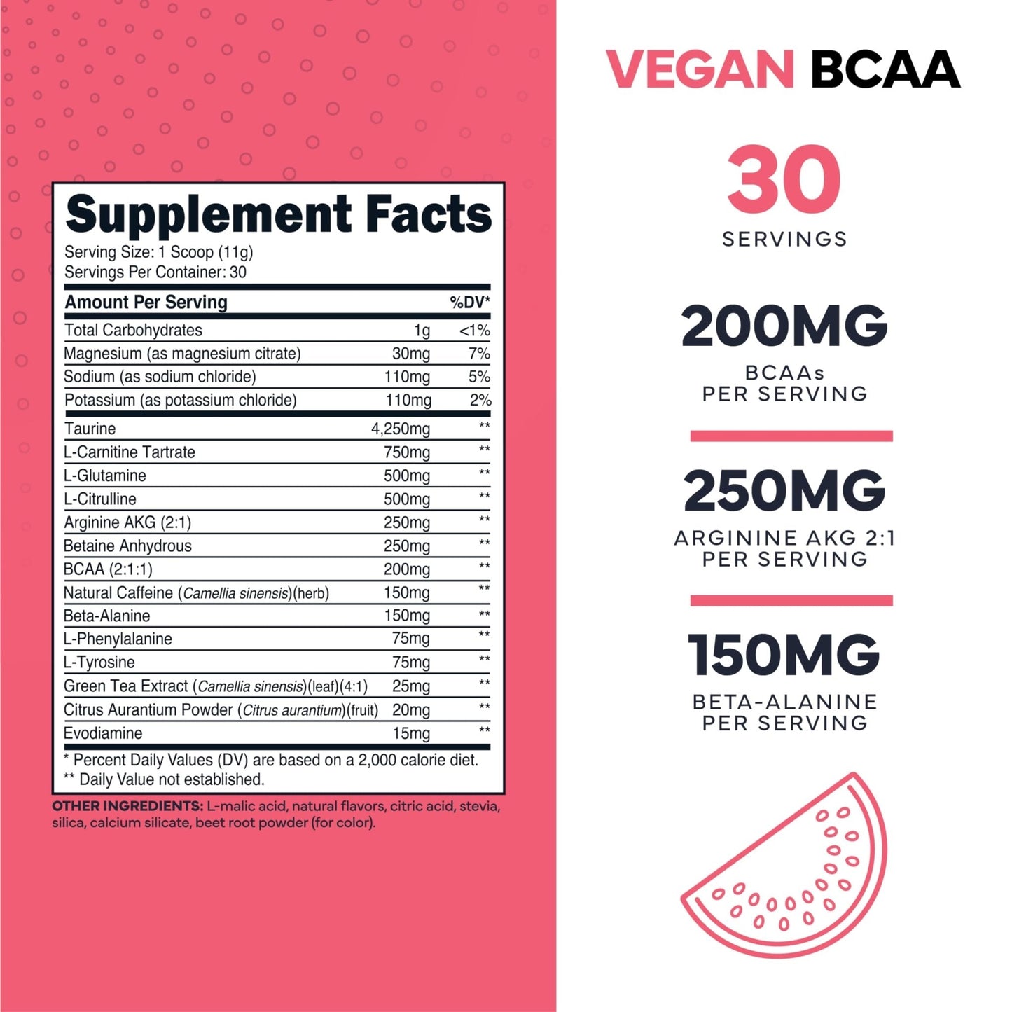 Type Zero AminoBurn (Watermelon Flavored) - Vegan Amino Acids BCAA Drink Sugar-Free Energy Drink Powder & Amino Acids Supplement - Natural Energy - Maple Wellness Supplements