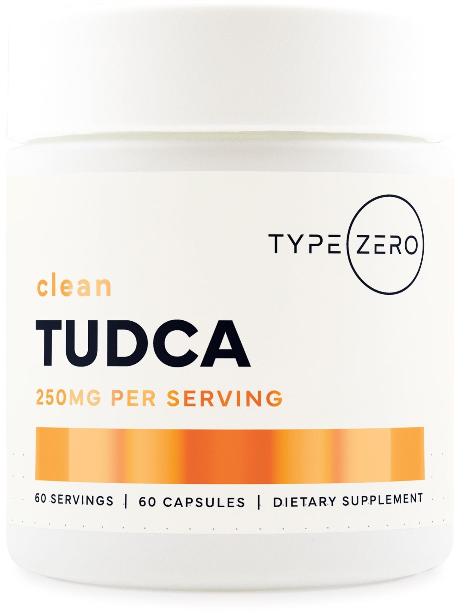 Type Zero Clean TUDCA Capsules 250mg - Pure Tauroursodeoxycholic Acid Supplement - Bile Salt Derivative - 60 Capsules, 60 Servings - Maple Wellness Supplements