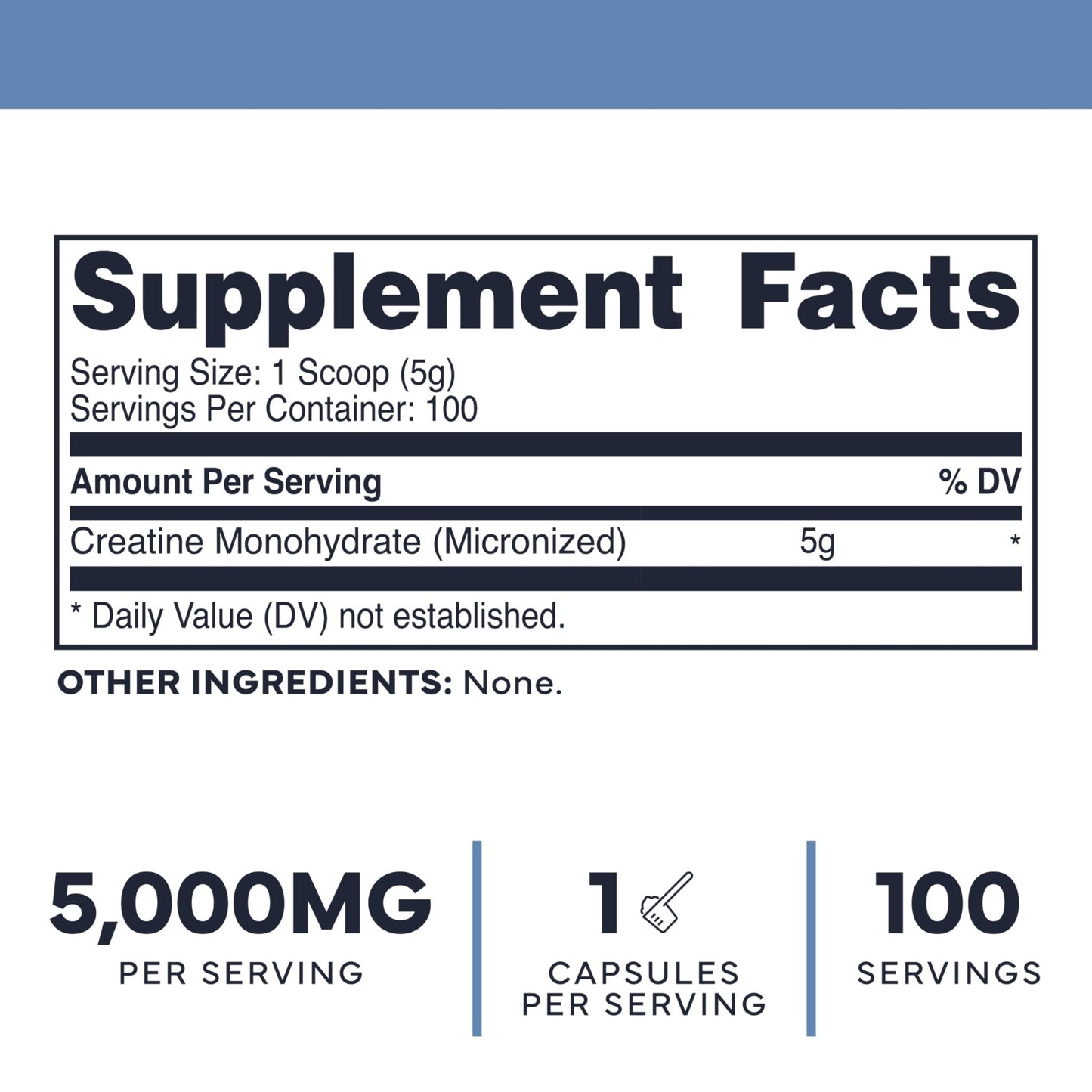 Type Zero Creatine Monohydrate Powder (Unflavored | 500g), 5000 mg Per Serving, Micronized, Zero Sugar, Keto Friendly & Gluten Free, 100 Servings - Maple Wellness Supplements