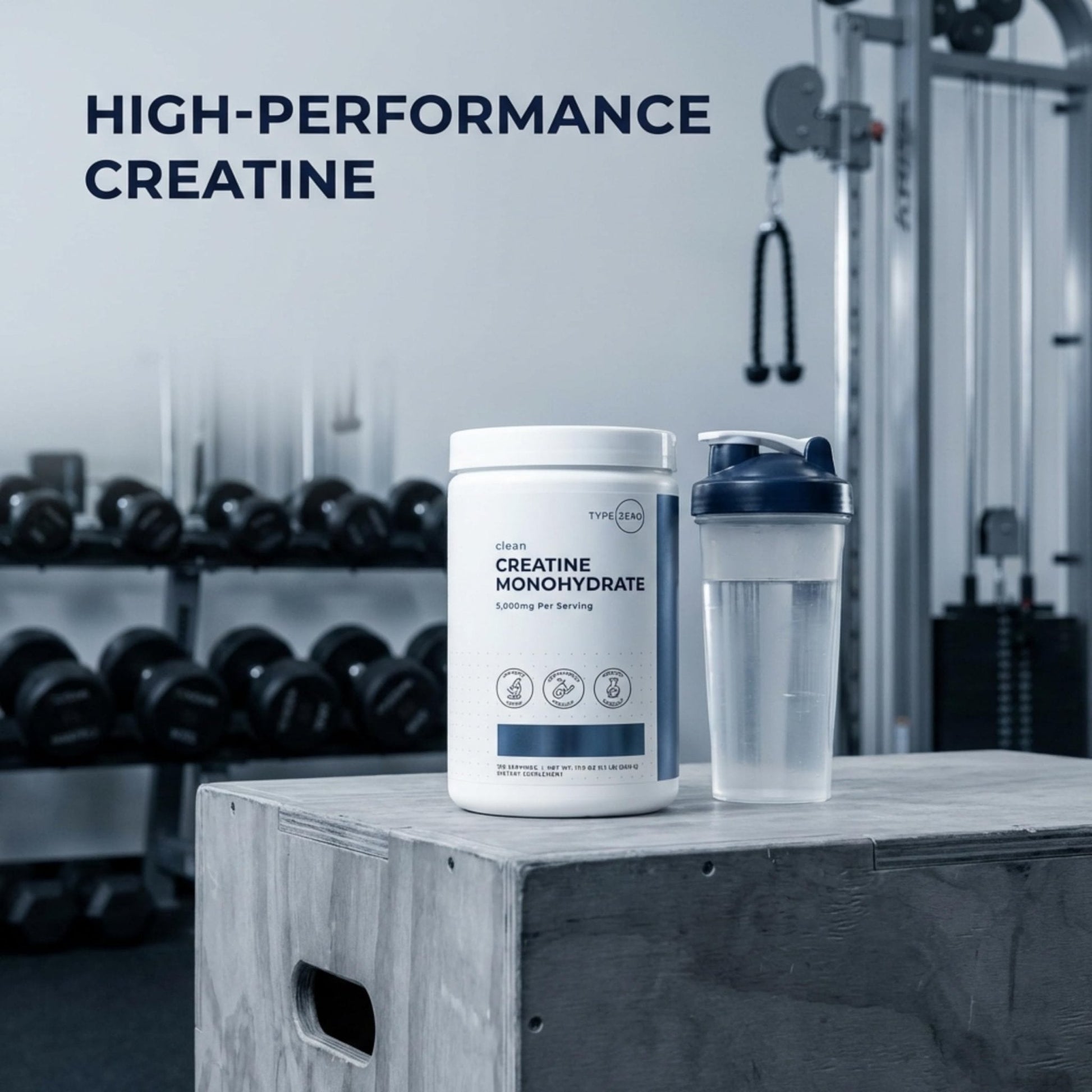 Type Zero Creatine Monohydrate Powder (Unflavored | 500g), 5000 mg Per Serving, Micronized, Zero Sugar, Keto Friendly & Gluten Free, 100 Servings - Maple Wellness Supplements