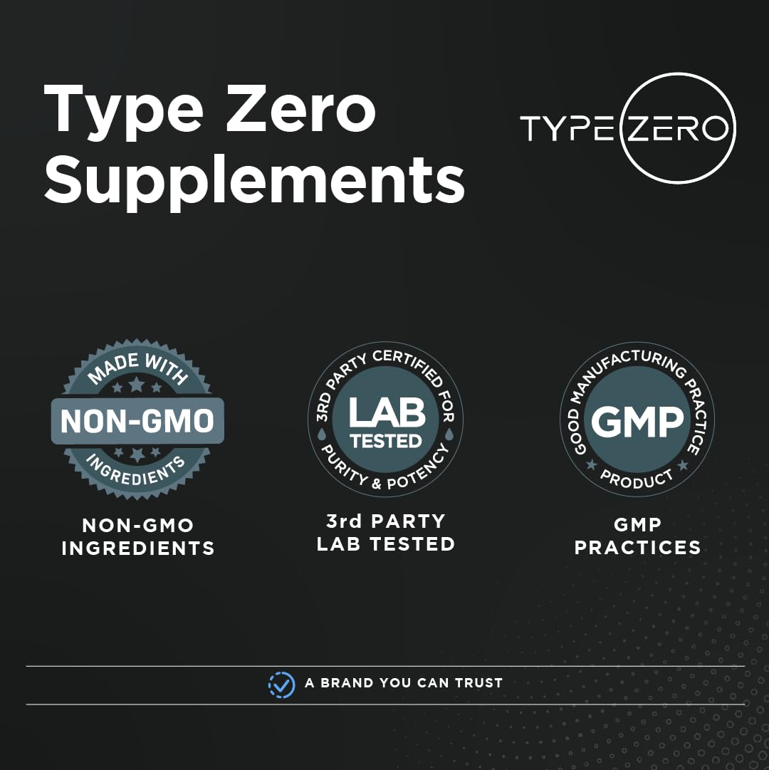 Type Zero Creatine Monohydrate (Unflavored) 1 KG, 5000mg (5g) Per Serving, Micronized, Zero Sugar, Keto Friendly & Gluten Free, 200 Servings - Maple Wellness Supplements