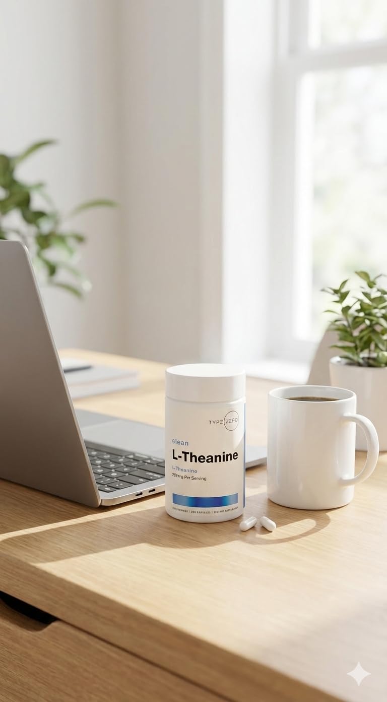 Type Zero L-Theanine (200mg) 200 Capsules - Clean L-Theanine Supplement, Keto, GMO-Free - Maple Wellness Supplements