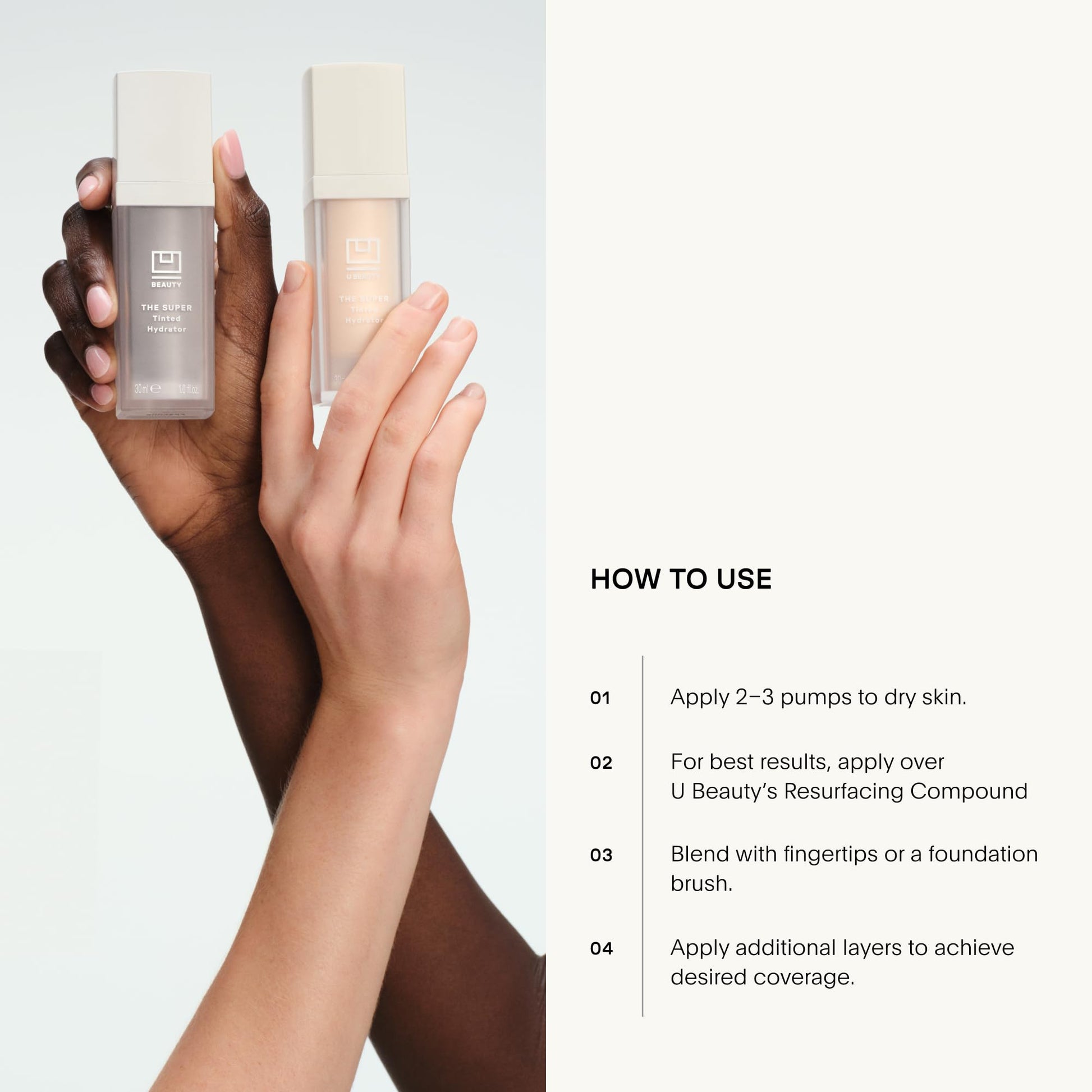 U Beauty The Super Tinted Hydrator Hyaluronic Acid Moisturizing Cream - Mega-Dose Skin Hydrator for Supple, Smooth, and Softer-Looking Skin For Up To 48 Hours - Shade 6-1.0 oz - Maple Wellness Supplements