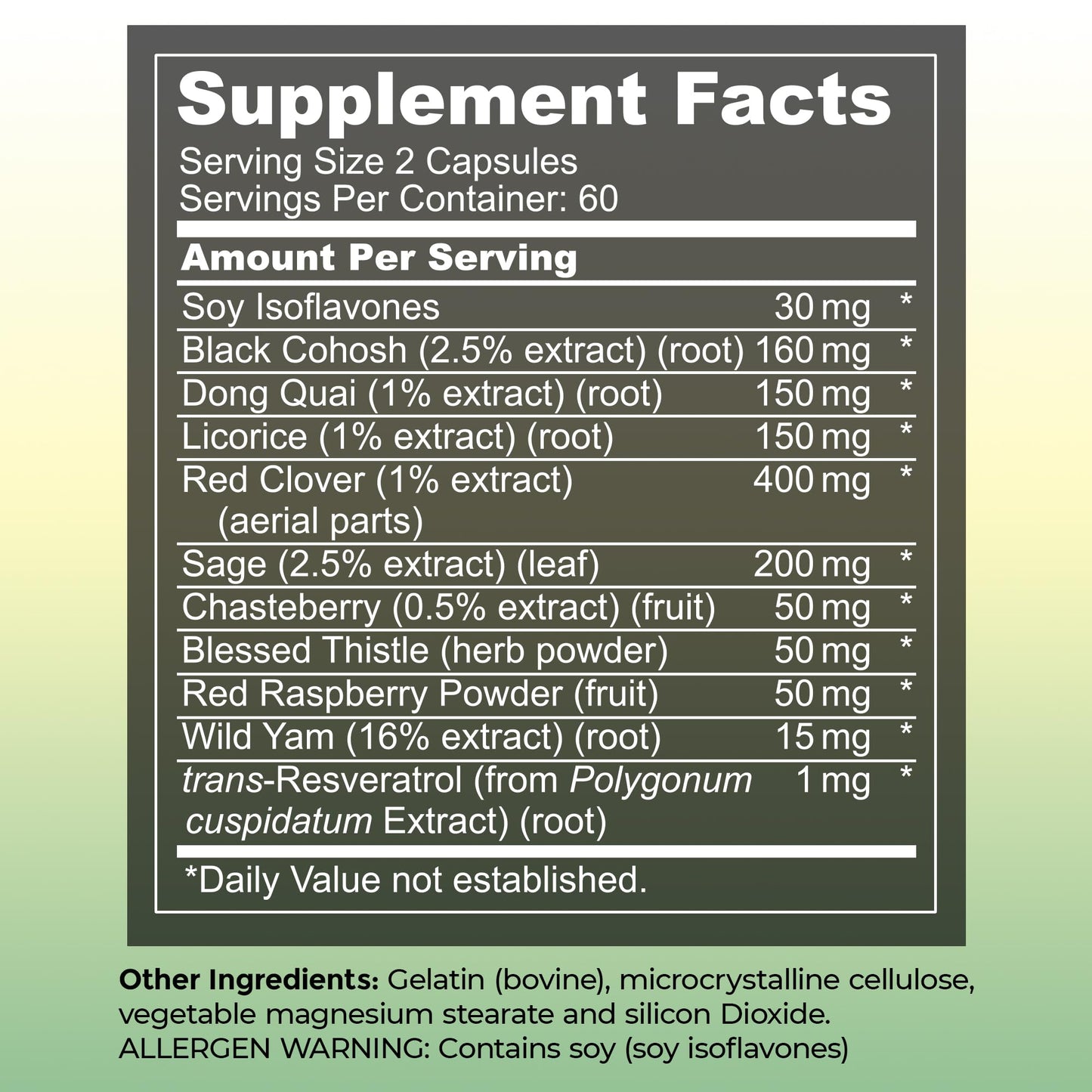 UltaLife Her Harmony Menopause Supplements for Women - Hot Flashes Menopause Relief & Hormone Balance for Women - Contains Black Cohosh, Dong Quai, Red Clover & More - Estrogen Free - 120 Capsules - Maple Wellness Supplements