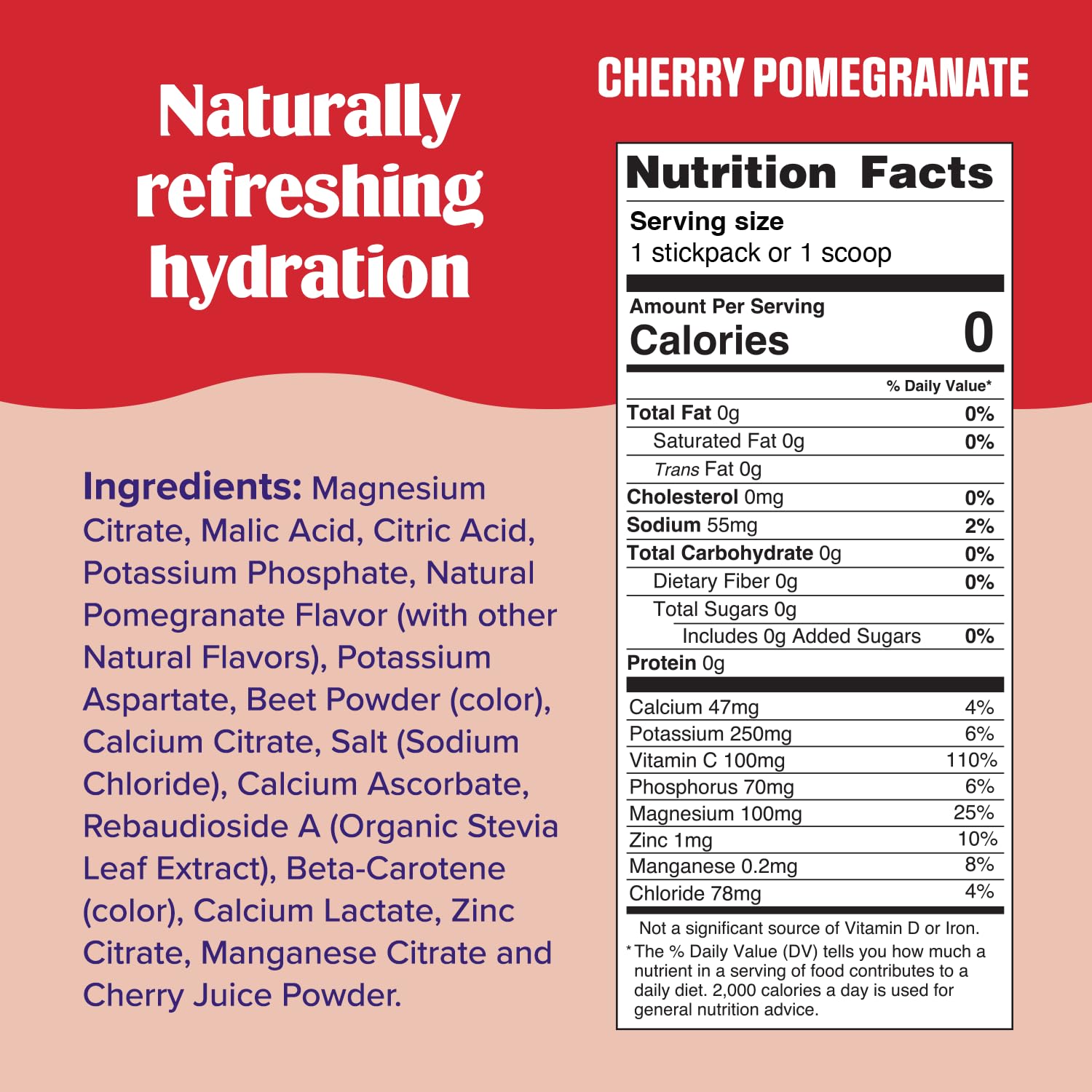 Ultima Replenisher Daily Electrolyte Powder Drink Mix – Sugar Free – Cherry Pomegranate, 30 Servings – Hydration Powder with 6 Electrolytes - Maple Wellness Supplements
