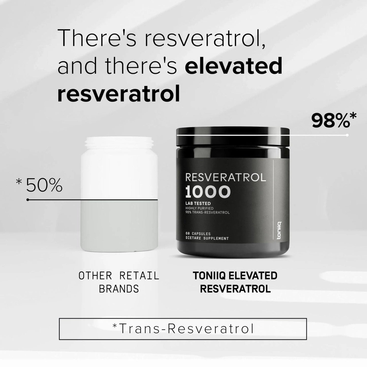 Ultra High Potency Third-Party Tested Trans Resveratrol 1000mg - 98% Pure, Highly Purified and Bioavailable - Resveratrol Polygonum Root Extract - 60 Capsules - Maple Wellness Supplements
