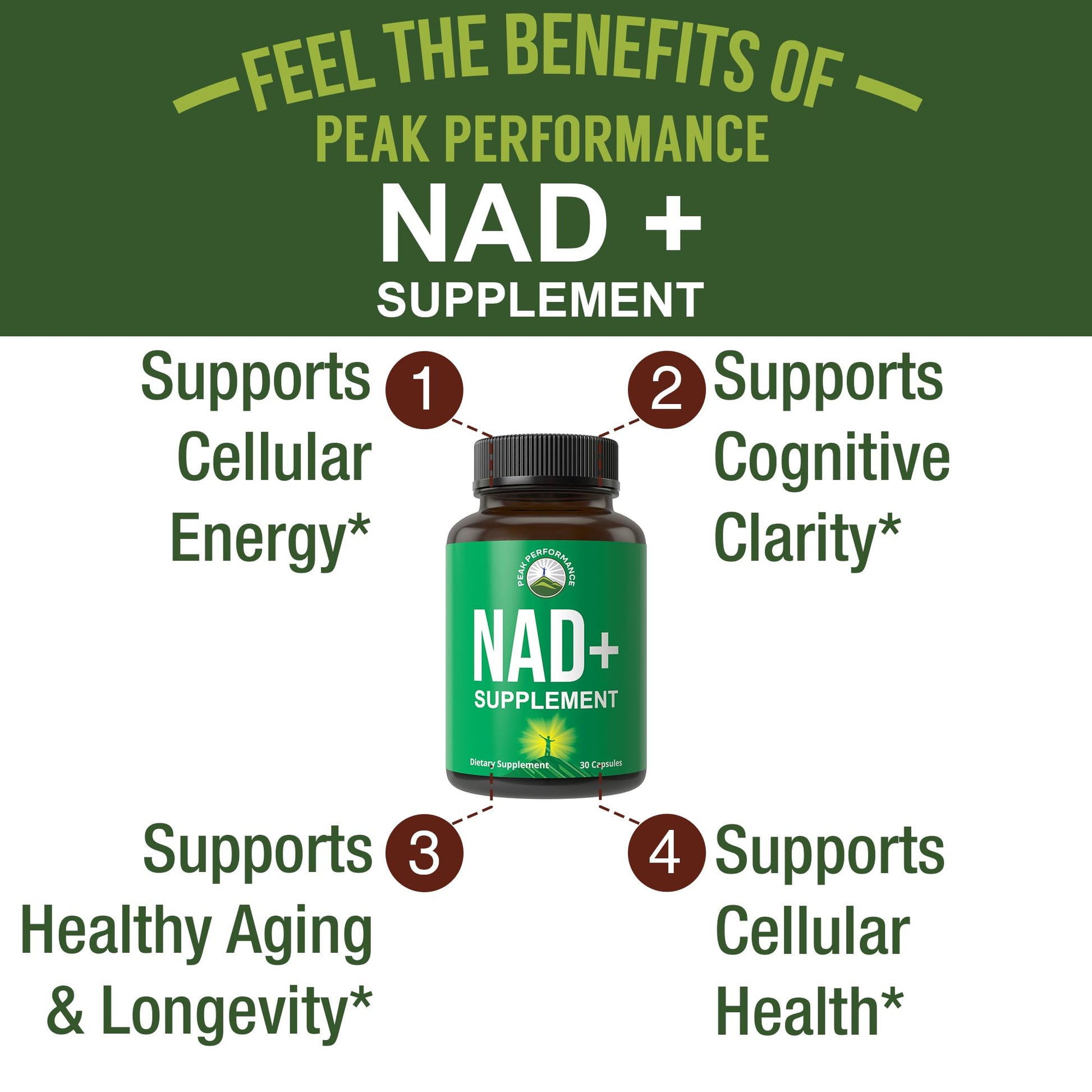 Ultra High Purity NAD Supplement for Women and Men. NAD+ Similar to Nicotinamide Riboside. Supports Energy, Brain Function, Healthy Aging & Longevity. Third Party Tested Non-GMO Supplements - Maple Wellness Supplements