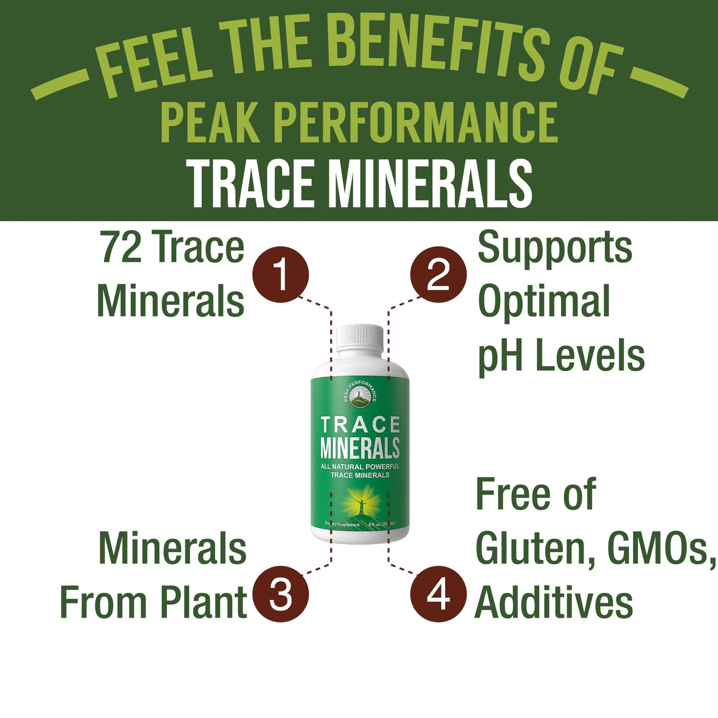 Ultra High Purity Trace Minerals Liquid Drops for Water. Ionic Plant Based Fulvic Trace Mineral Drop Supplement + Magnesium. Replenishes Natural Minerals, Electrolytes + Optimal pH Levels - Maple Wellness Supplements