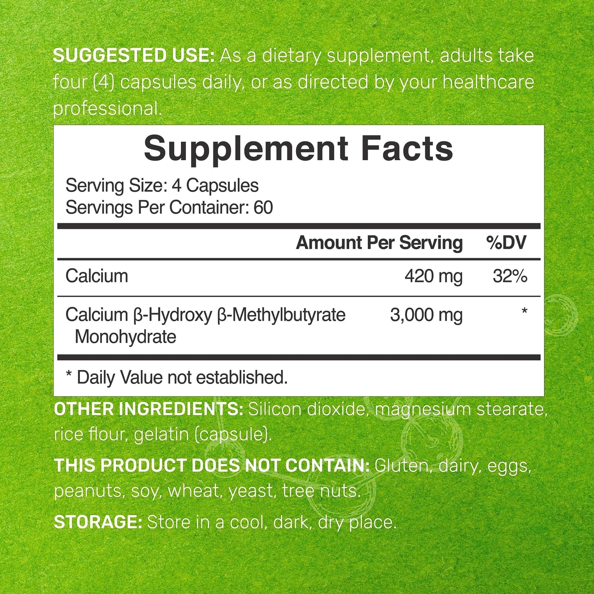 Ultra Strength HMB Supplements 3,000mg Per Serving, 240 Capsules | Third Party Tested | Supports Muscle Growth, Retention - Maple Wellness Supplements