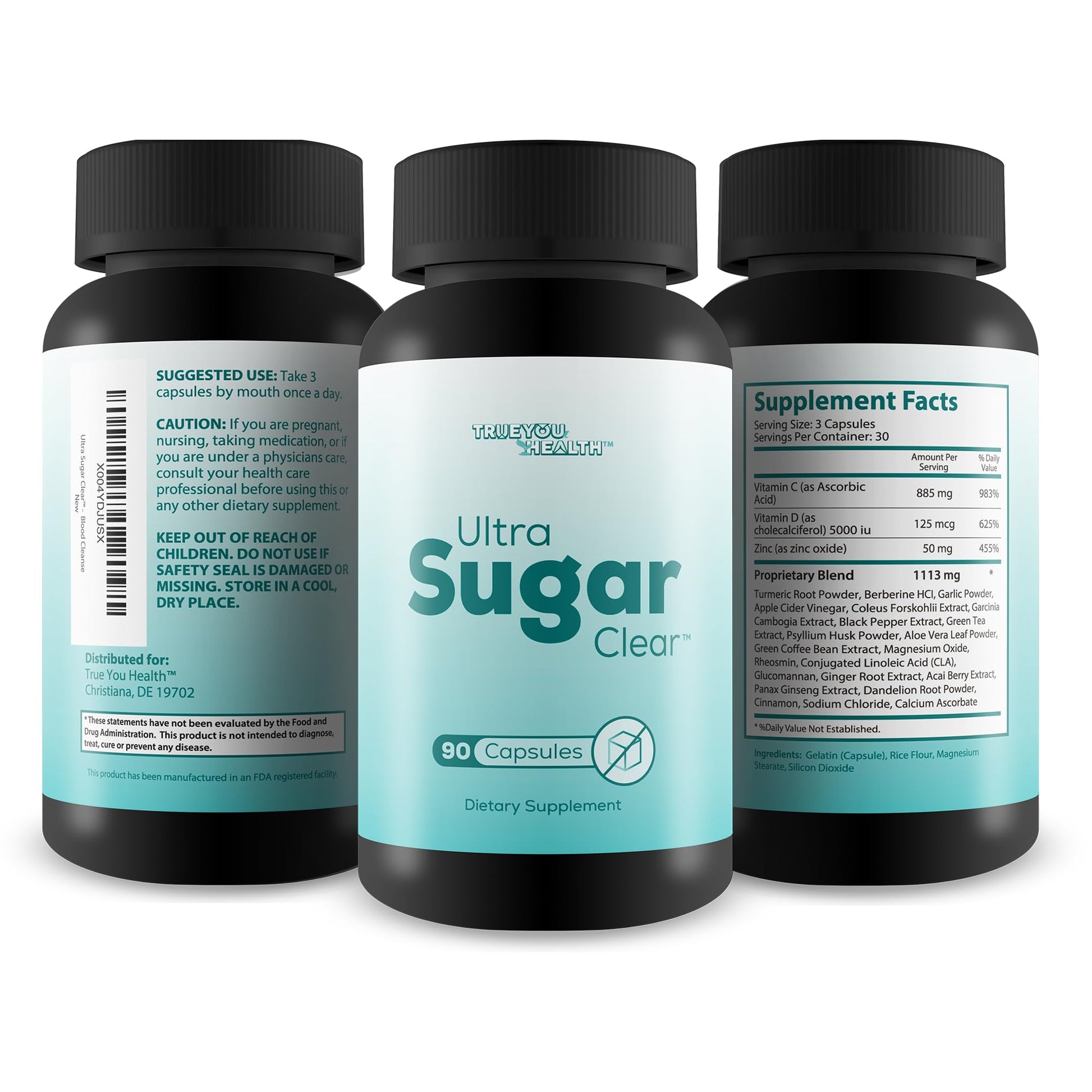 Ultra Sugar Clear - Our Best Blood Cleanse Detox Supplement - Bloodflow Support Supplement - Healthy Circulation Support Supplement - Sugar Balance Supplement - Sugar Health Blood Cleansing Formula - Maple Wellness Supplements