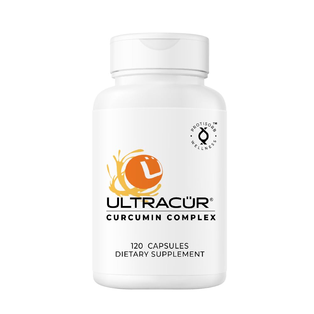 UltraCur Curcumin Complex Supplement - Ultra Bioavailable High Absorption Turmeric Curcumin Supplement for Joint, Muscle & Brain Support - Patented Protisorb for Premium Absorption – 120 Capsules - Maple Wellness Supplements