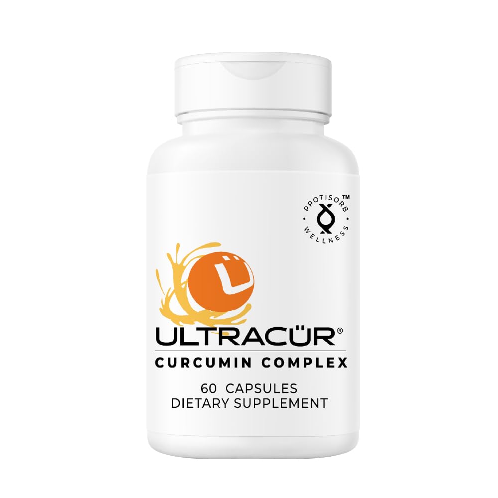 Ultracur Curcumin Complex Supplement - Ultra Bioavailable High Absorption Turmeric Curcumin Supplement for Joint, Muscle & Brain Support - Patented Protisorb for Premium Absorption – 60 Capsules - Maple Wellness Supplements