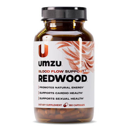 UMZU Redwood Nitric Oxide Booster, (30 Day Supply) – Vitamin C, Garlic & Horse Chestnut – Healthy Circulation & Endurance – Daily Cardiovascular Support Nitric Oxide - Maple Wellness Supplements