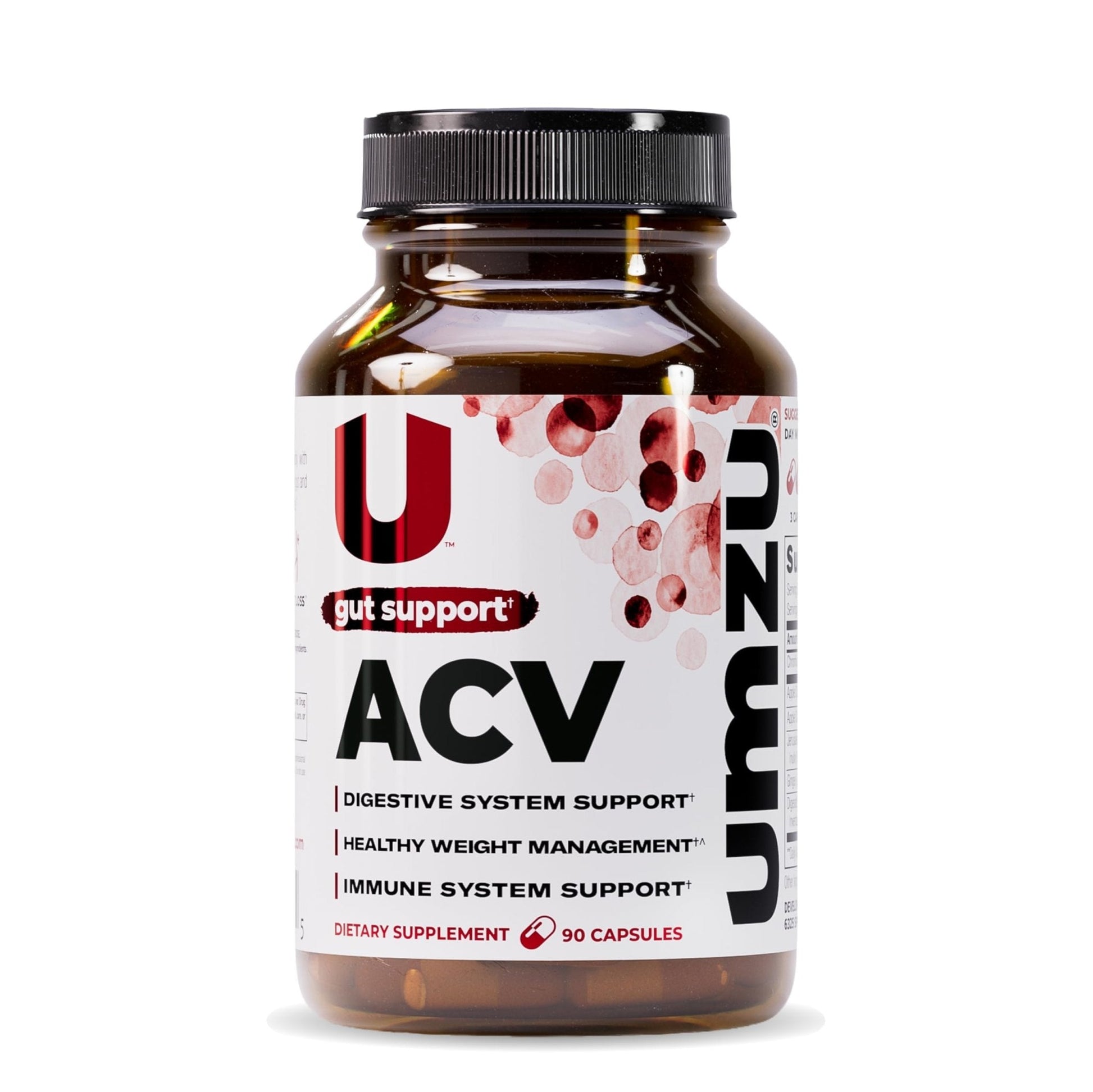 UMZU zuACV Apple Cider Vinegar + Prebiotics Supplement, (30 Day Supply) – ACV & Inulin Fiber Blend – Gut Health Support with ACV Capsules - Maple Wellness Supplements