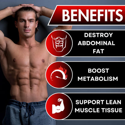 UNALTERED Belly Fat Burner for Men - Lose Belly Fat, Tighten Abs, Support Lean Muscle - Maple Wellness Supplements