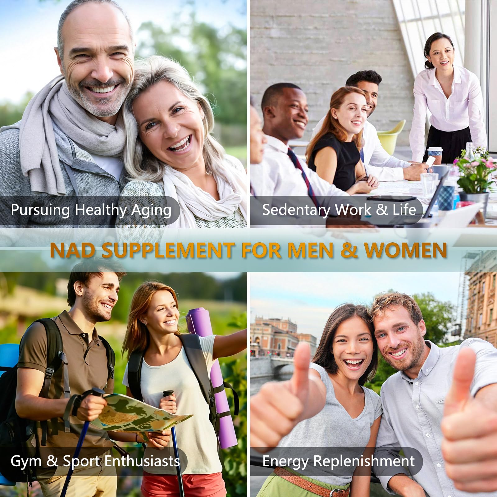 UNcena NAD Supplement 1500mg - Liposomal NAD+ Nicotinamide Riboside with Resveratrol, NAD Plus Boosting - Support Cellular Health, Stamina & Healthy Aging for Women & Men- 120 Capsules - Maple Wellness Supplements