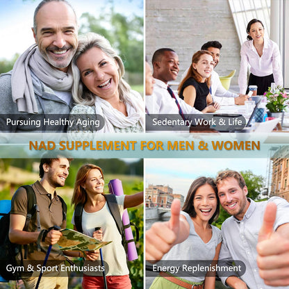 UNcena NAD Supplement 1500mg - Liposomal NAD+ Nicotinamide Riboside with Resveratrol, NAD Plus Boosting - Support Cellular Health, Stamina & Healthy Aging for Women & Men- 120 Capsules - Maple Wellness Supplements