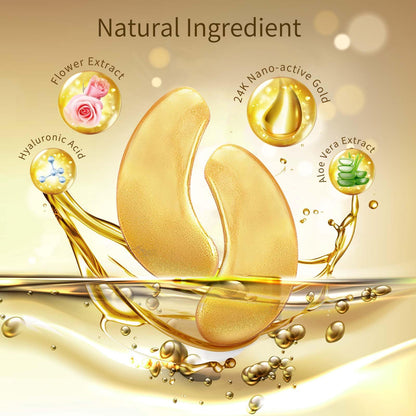 Under Eye Patches, 40 Pairs Eye Mask for Dark Circles, Puffy Eyes, Undereye Bags,Wrinkles - Maple Wellness Supplements