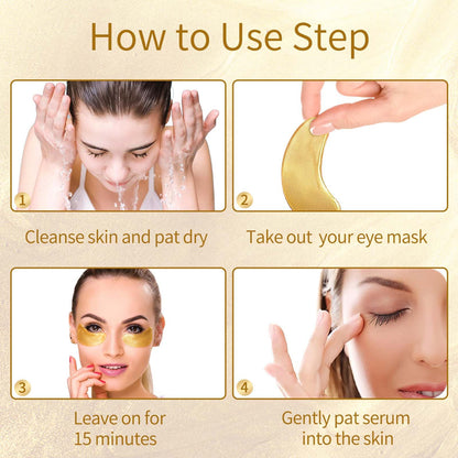 Under Eye Patches, 40 Pairs Eye Mask for Dark Circles, Puffy Eyes, Undereye Bags,Wrinkles - Maple Wellness Supplements