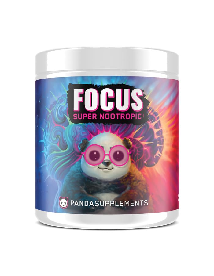 Underground Bio Labs Panda Supps Focus Super Nootropic 3.0, Energy, Clarity, Mood,Creativity,Vision, 300MG Alpha GPC,1.5G L-Tyrosine, Lions Mane, AstraGin™ (30 Servings) (Pink Lemonade 3.0) - Maple Wellness Supplements