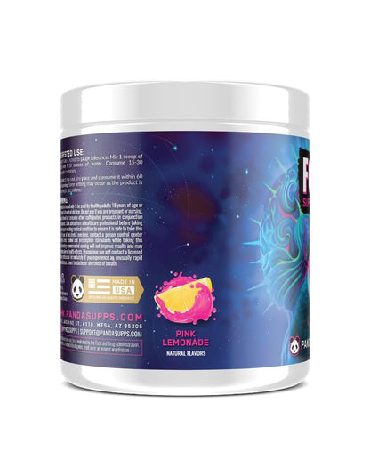 Underground Bio Labs Panda Supps Focus Super Nootropic 3.0, Energy, Clarity, Mood,Creativity,Vision, 300MG Alpha GPC,1.5G L-Tyrosine, Lions Mane, AstraGin™ (30 Servings) (Pink Lemonade 3.0) - Maple Wellness Supplements