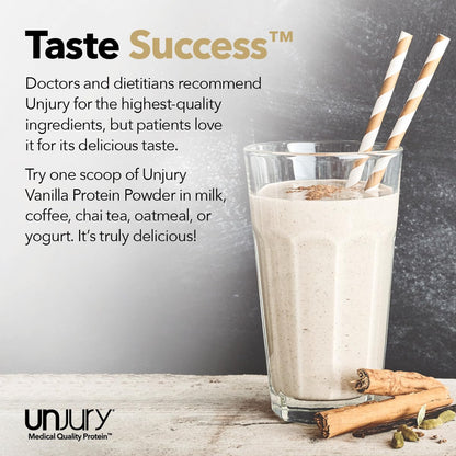 Unjury Whey Protein Powder | Vanilla | 21g 100% Whey Isolate Protein Powder | Low Carb and Lactose Free | Gluten Free | Certified Kosher | 15 Servings - Maple Wellness Supplements