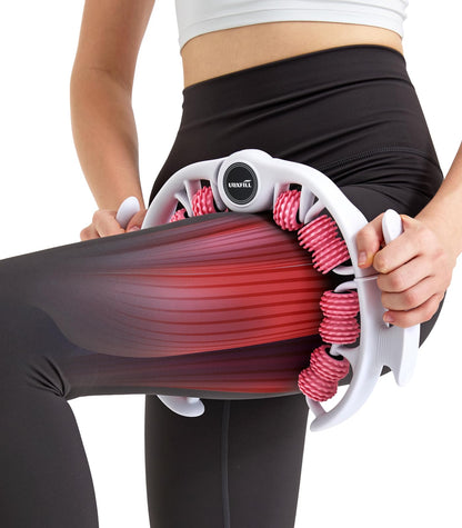 Uoxfill Cellulite massage tool | 360°removable cellulite remover for legs & Lymphatic Drainage Massager | Fascia Blaster for Contoured & Smoother Skin,Tool for Sore Arms, Legs, Stomach & Buttocks Pink - Maple Wellness Supplements