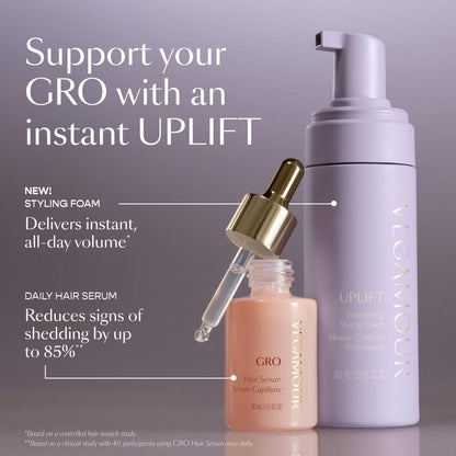 Uplift Volume Trio Kit with Shampoo, Conditioner, & Styling Foam for Volumizing & Fuller Looking Hair - Maple Wellness Supplements