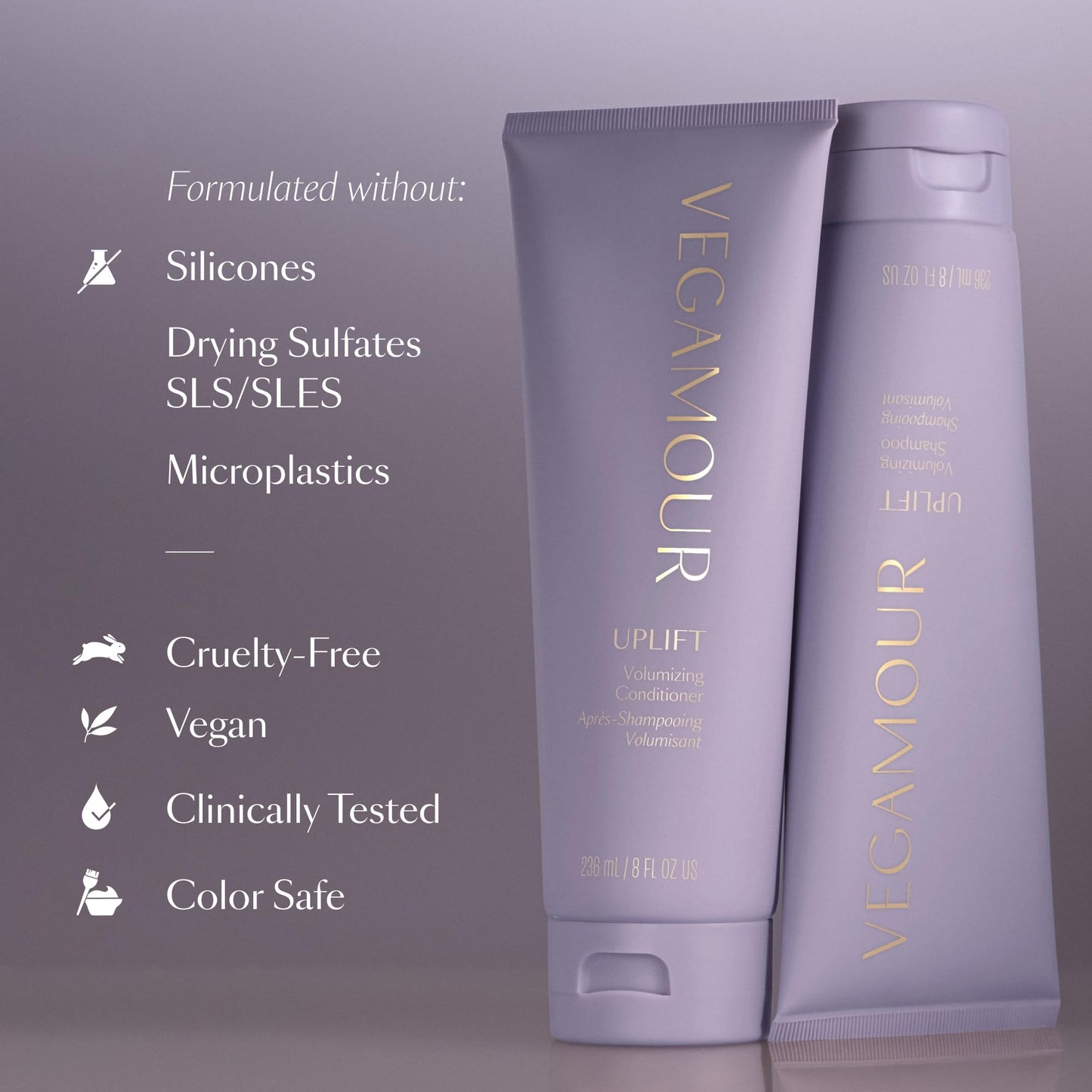 Uplift Volumizing Shampoo & Conditioner Kit, For Fine & Flat Hair, Provides Volume, Non Sticky Formula for Healthy Fuller Looking Hair - Maple Wellness Supplements