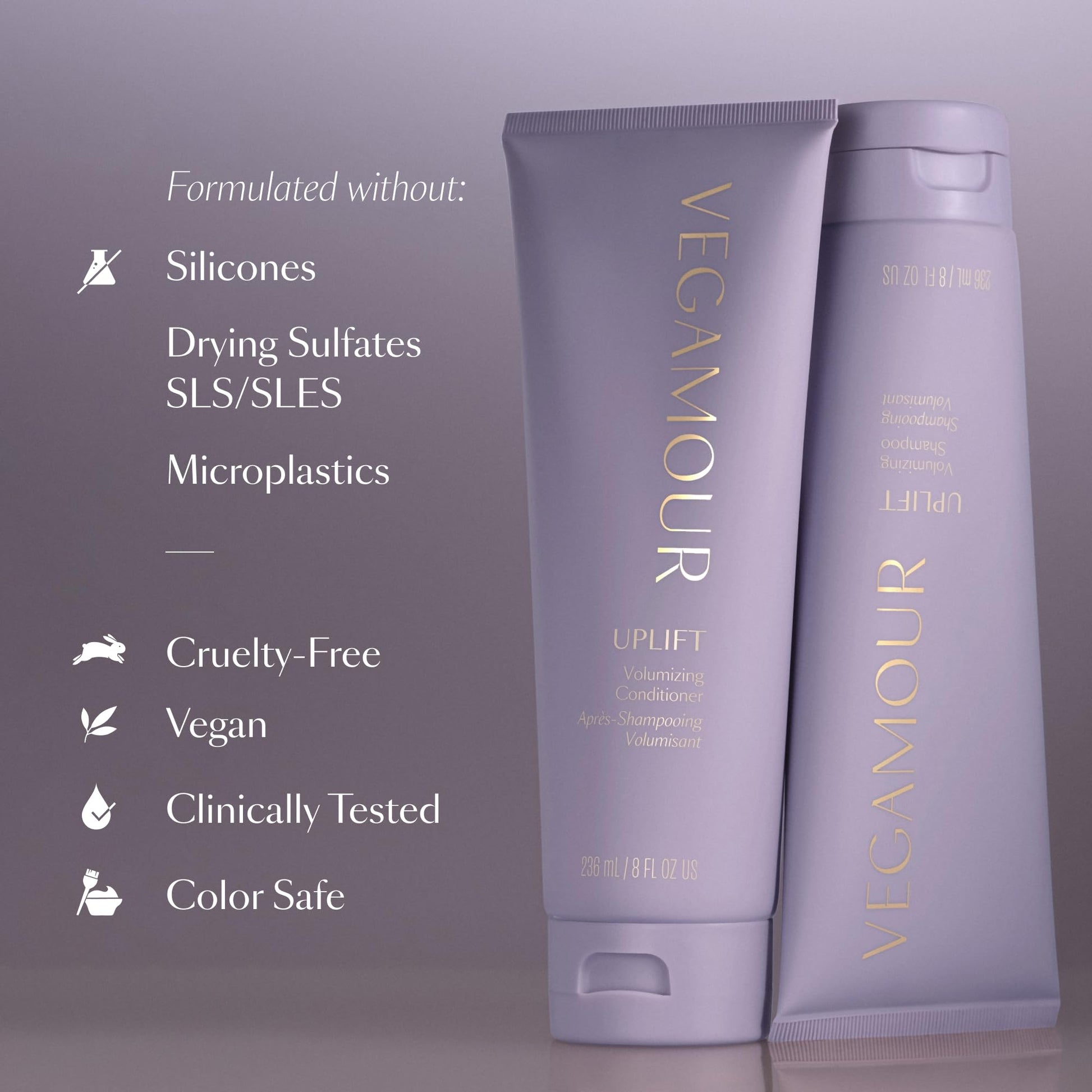Uplift Volumizing Shampoo & Conditioner Kit, For Fine & Flat Hair, Provides Volume, Non Sticky Formula for Healthy Fuller Looking Hair - Maple Wellness Supplements