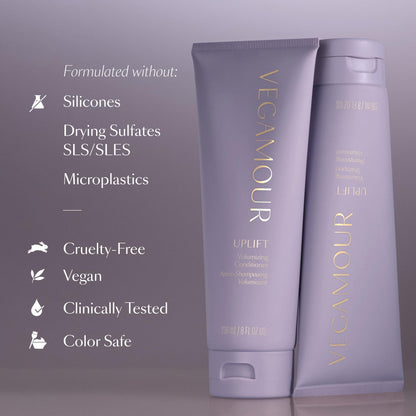 Uplift Volumizing Shampoo & Conditioner Kit, For Fine & Flat Hair, Provides Volume, Non Sticky Formula for Healthy Fuller Looking Hair - Maple Wellness Supplements