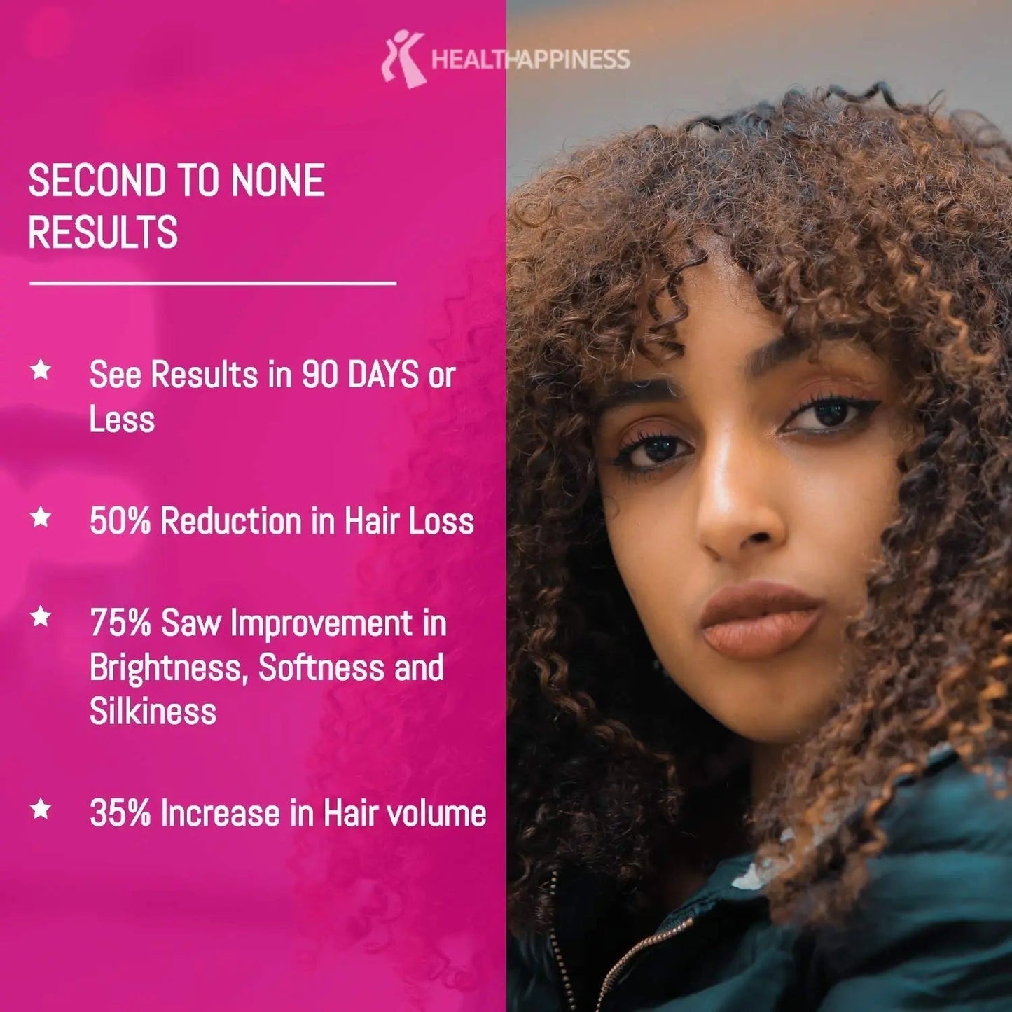 UpNourish Hair Growth Vitamins for Women - Proven Hair Supplement with KERANAT, DHT Blocker PHYTOPIN, Biotin 5000 mcg & SOD, Hair Vitamins for Faster Hair Growth, Hair Loss & Thinning Hair - 90 ct - Maple Wellness Supplements