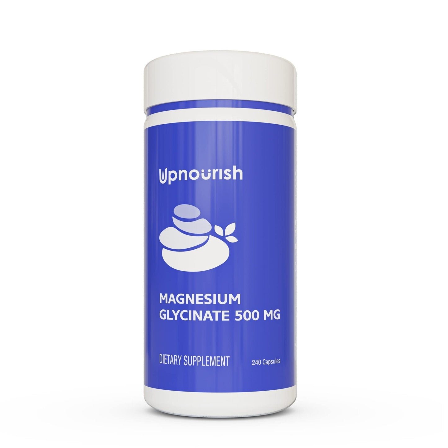 UpNourish Magnesium Glycinate Chelate 500mg Capsules - Highly Absorbable Chelated Magnesium - Pure Magnesium Supplemen - Maple Wellness Supplements