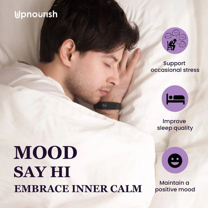 UpNourish Organic Ashwagandha Saffron Supplements with Probiotics - Stress Relief, Mood Enhancer, Calm Happy Pills Support Fatigue Focus Clarity with L-Theanine, Rhodiola, 30 Vegan Capsules - Maple Wellness Supplements