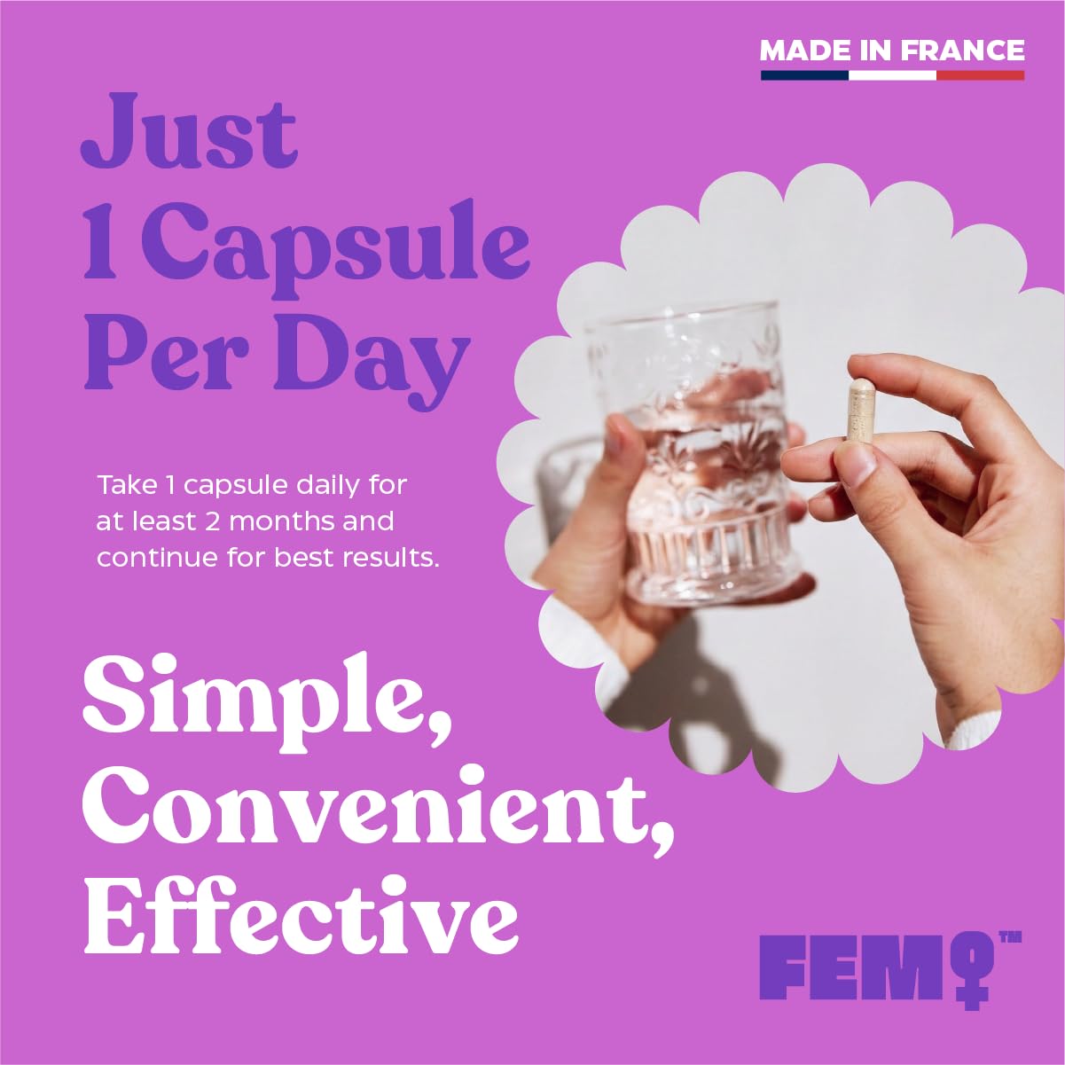 Upsa FEM Perimeno Perimenopause Supplements for Women - Non-Hormonal Pre-Menopause Support for Hot Flashes, Night Sweats, Mood, Sleep & Low Energy - 30 Capsules - Maple Wellness Supplements
